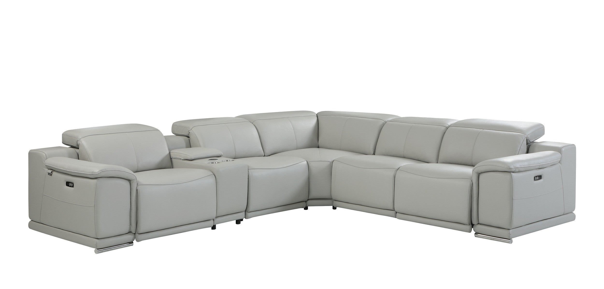 Italian Leather Power Reclining Loveseat, 64912