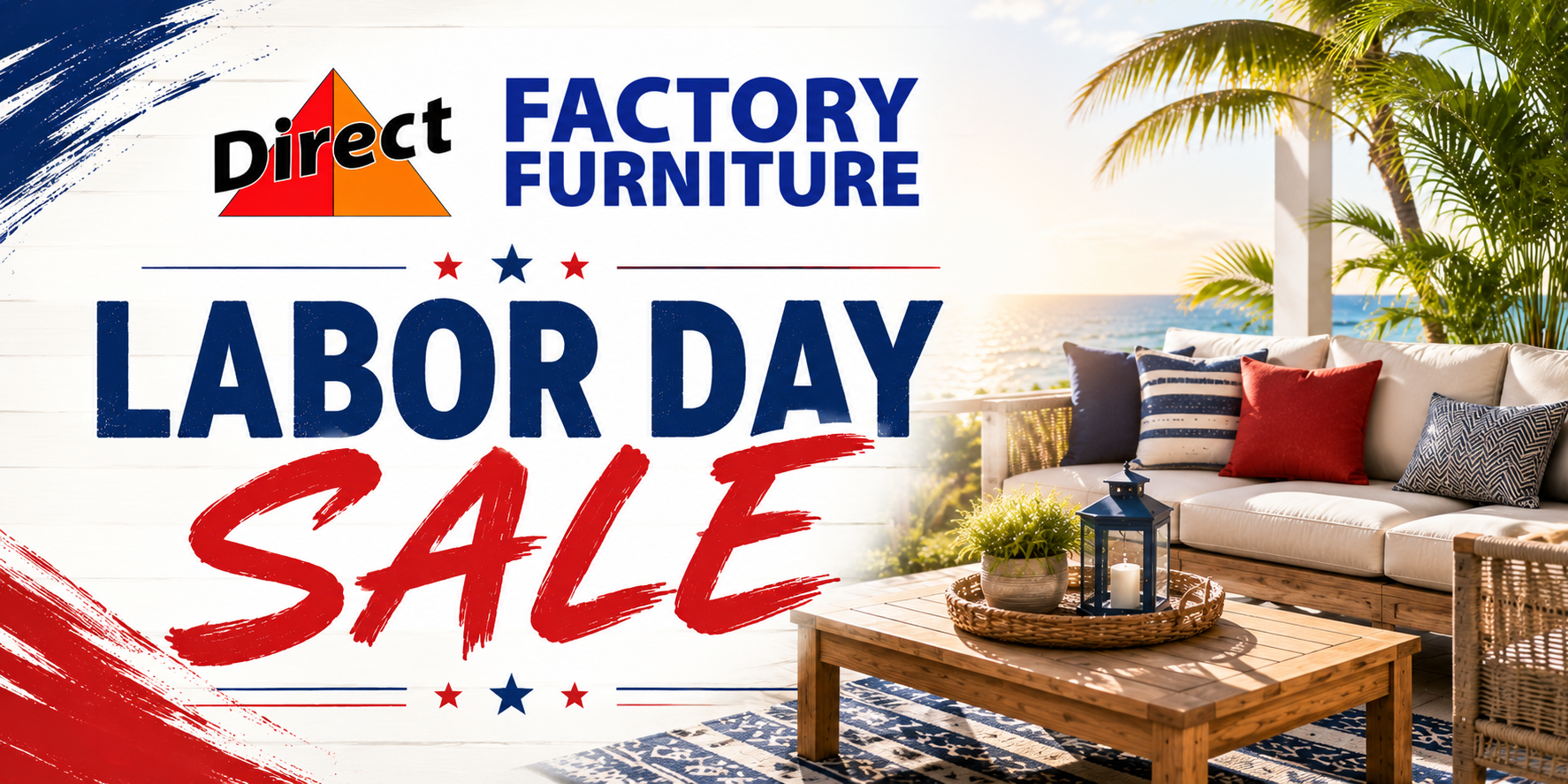 furniture banner for labor day sale