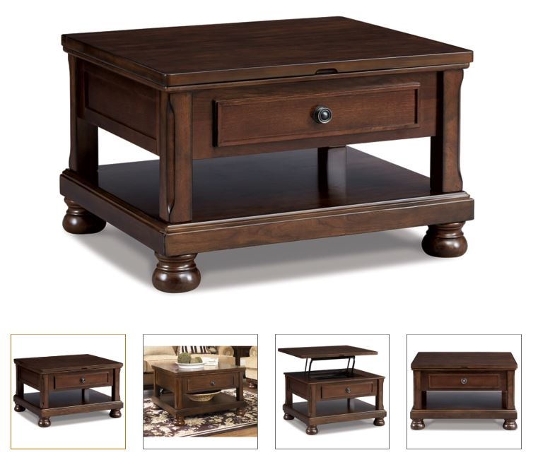 Porter Lift Top Coffee Table BROWN ONLY