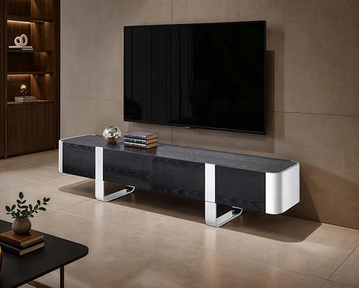 leknes-tv-stand-black-w-silver-frame
