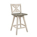 homelegance-amsonia-swivel-counter-height-chair-in-gray-and-white-set-of-2