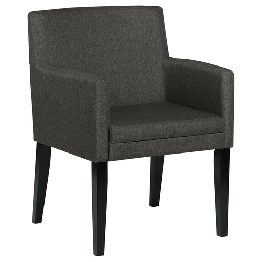 catherine-upholstered-dining-arm-chair-charcoal-grey-and-black-set-of-2