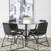 aviano-round-5-piece-dining-set-gunmetal-and-brown