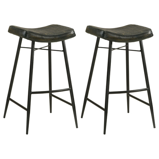 bayu-leather-upholstered-saddle-seat-backless-bar-stool-set-of-2