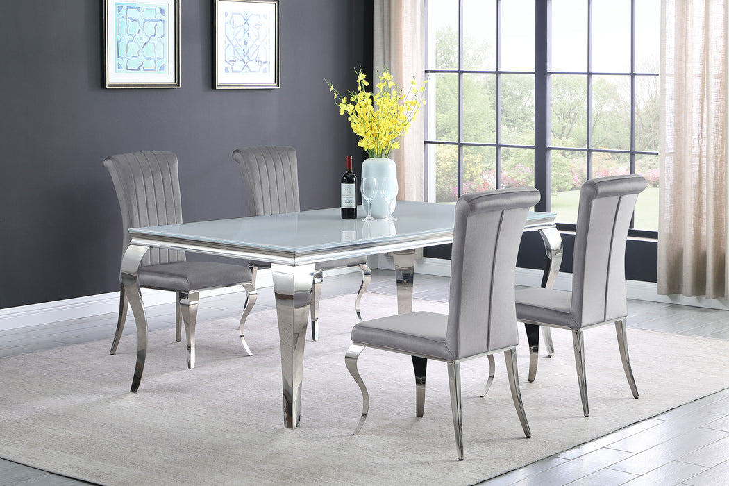 Carone 5-piece 81" Rectangular Dining Set