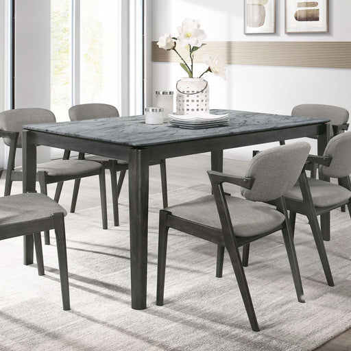 stevie-rectangular-faux-marble-top-dining-table-grey-and-black