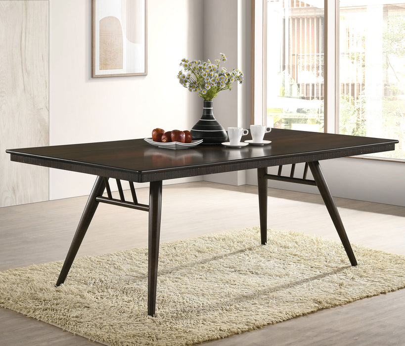 Wes Rectangular Dining Table Dark Walnut image