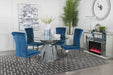 quinn-5-piece-hexagon-pedestal-dining-room-set