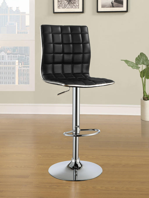 waffle-adjustable-black-and-chrome-bar-stool