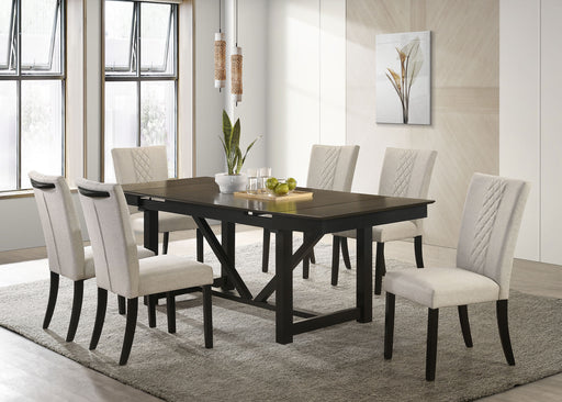 malia-rectangular-dining-table-set-with-refractory-extension-leaf-beige-and-black