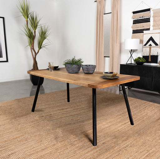 maverick-rectangular-tapered-legs-dining-table-natural-mango-and-black