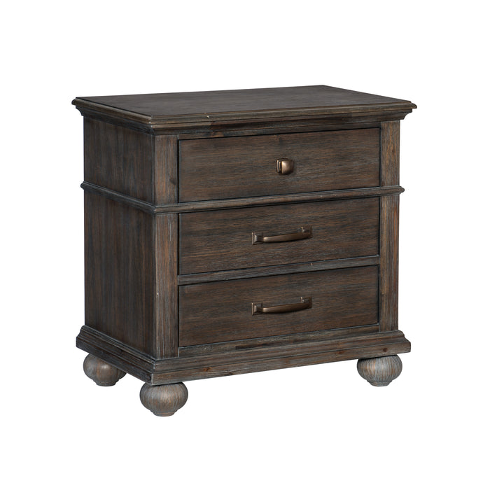 Motsinger Nightstand WIRE BRUSHED BROWN