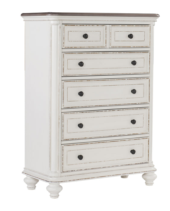 Baylesford Chest WHITE RUB-THRU