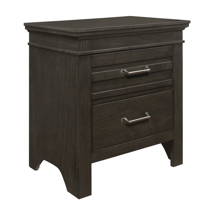 Blaire Farm Nightstand CHARCOAL GREY