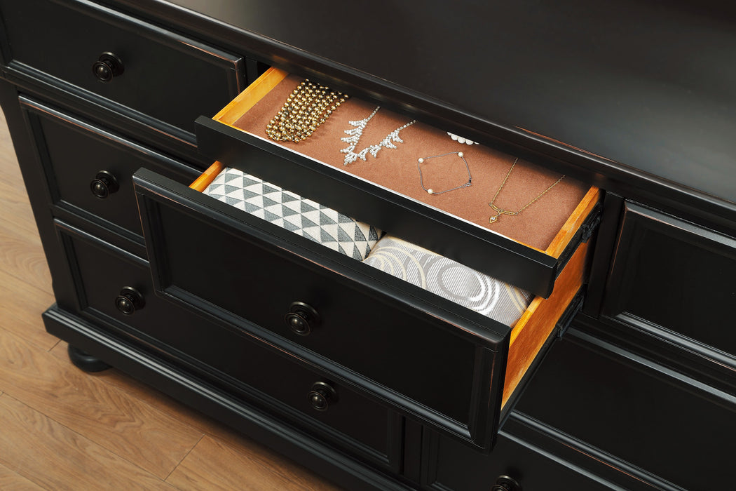 Laurelin Dresser BLACK SAND-THRU