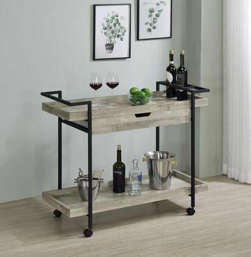 ventura-2-tier-bar-cart-with-storage-drawer-grey-driftwood