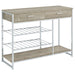 melrose-2-shelf-wine-cabinet-with-2-drawers-gray-washed-oak-and-chrome
