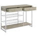melrose-2-shelf-wine-cabinet-with-2-drawers-gray-washed-oak-and-chrome