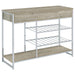 melrose-2-shelf-wine-cabinet-with-2-drawers-gray-washed-oak-and-chrome