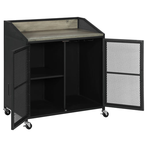 arlette-wine-cabinet-with-wire-mesh-doors-grey-wash-and-sandy-black