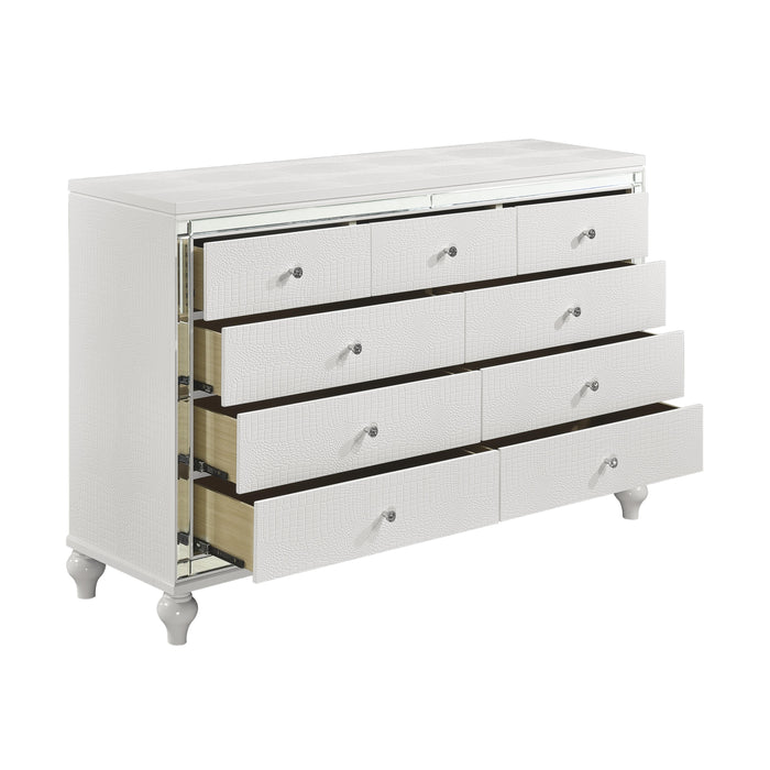 Alonza Dresser METALLIC WHITE