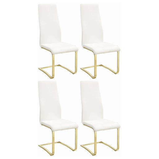 chanel-modern-white-and-rustic-brass-side-chair