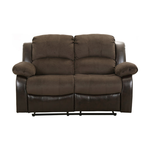 cranley-recliner-loveseat-brown-microfiber