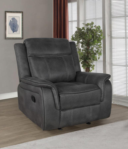 lawrence-upholstered-tufted-back-glider-recliner-charcoal