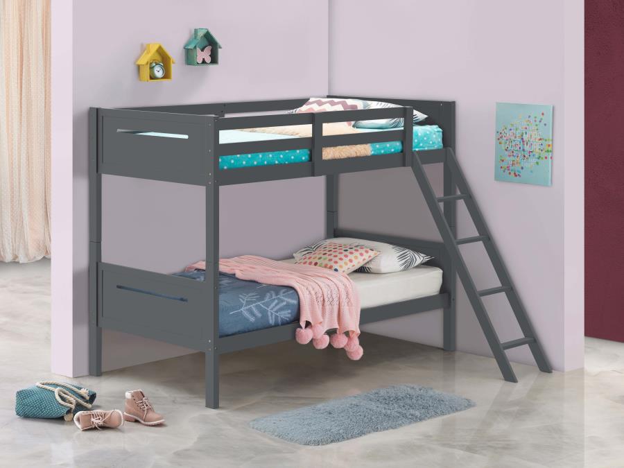 Littleton Twin/Twin Bunk Bed Grey