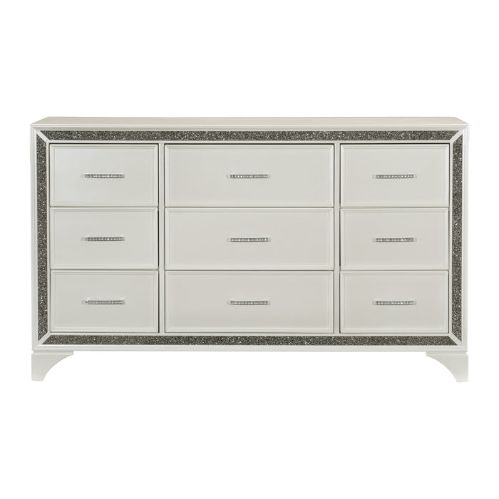 Salon Dresser WHITE PEARLESCENT