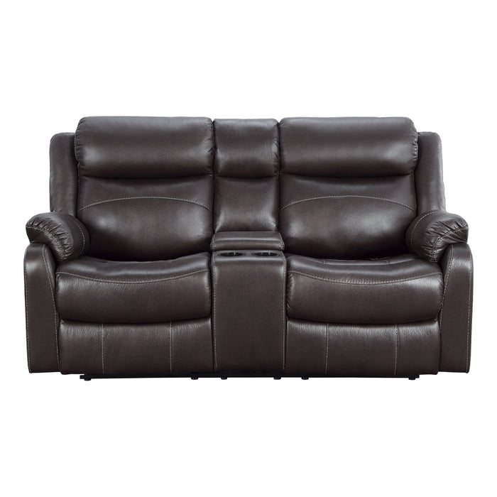 Yerba Recliner Loveseat DARK BROWN