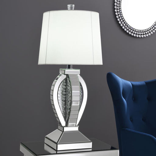 klein-table-lamp-with-drum-shade-white-and-mirror