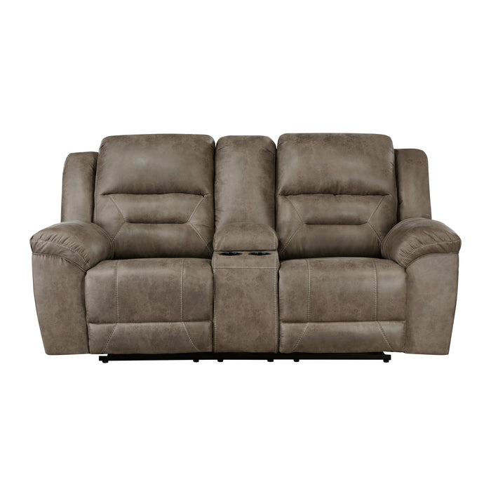 Hazen Recliner Loveseat BROWN