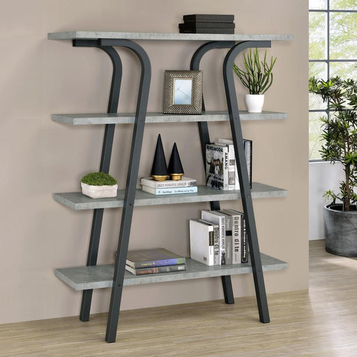 tatum-4-tier-rectangular-bookcase-cement-and-gunmetal