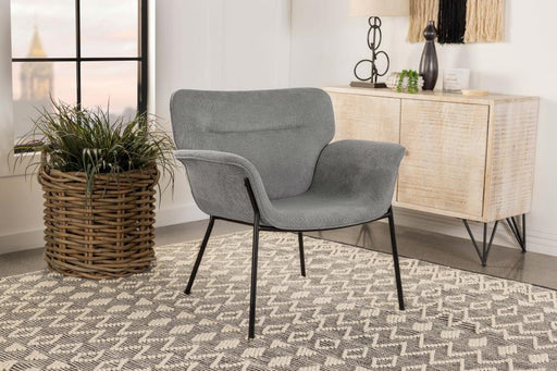 davina-upholstered-flared-arms-accent-chair-ash-grey