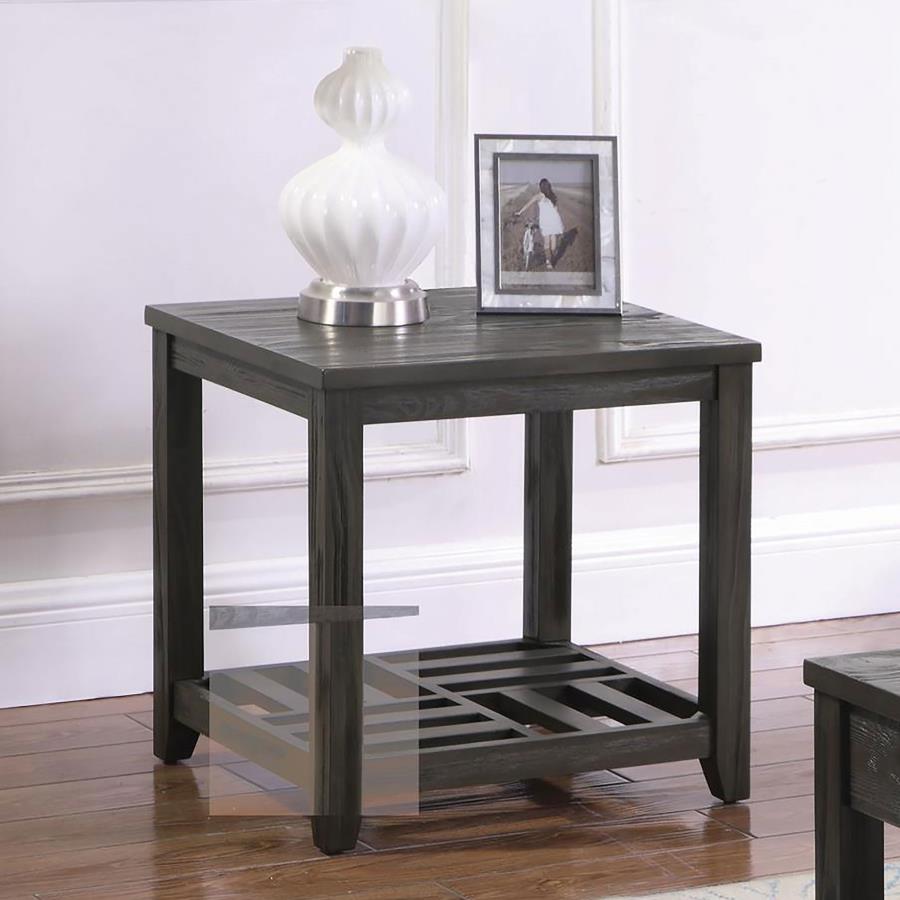 Cliffview 1-shelf Rectangular End Table Grey