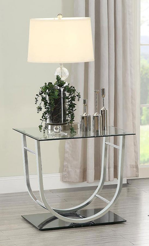 danville-u-shaped-end-table-chrome