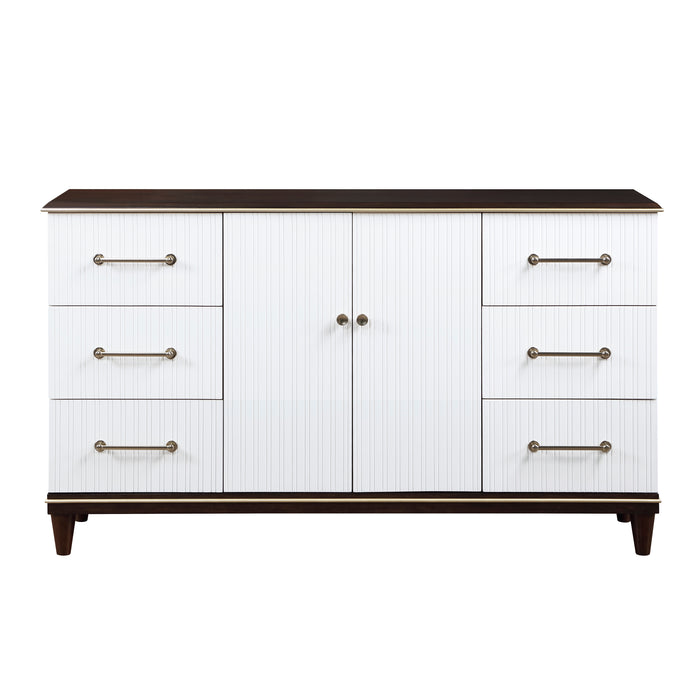 Niles Dresser WHITE/CHERRY