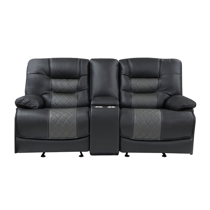 Fabian Recliner Loveseat DARK GREY