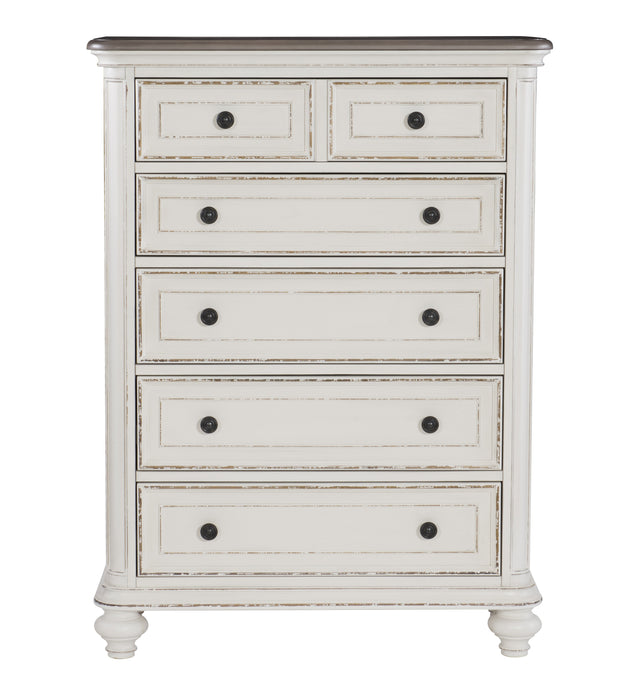 Baylesford Chest WHITE RUB-THRU