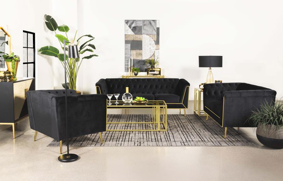 Holly Sofa BLACK VELVET