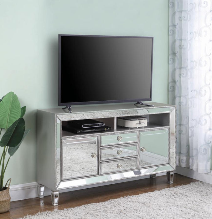 Starlite 60" TV Console METALLIC PLATINUM ONLY