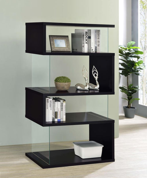 emelle-4-tier-bookcase-black-and-clear