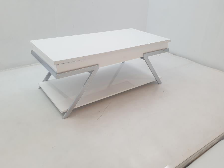 Marcia Lift Top Coffee Table WHITE