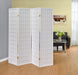 white-four-panel-folding-screen