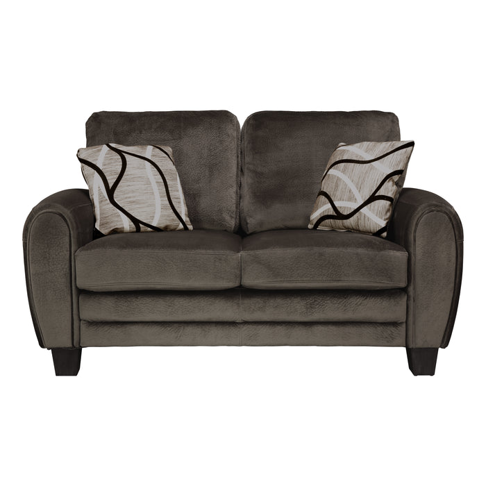 Rubin Loveseat CHOCOLATE MICROFIBER