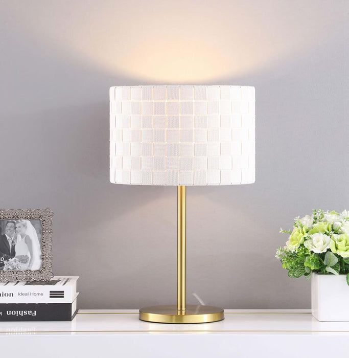 Gold White Table Lamp