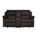 clarkdale-recliner-loveseat-dark-brown-vinyl