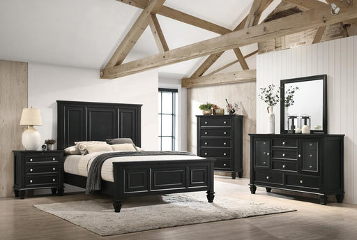 g201321kw-s4-sandy-beach-black-california-king-four-piece-bedroom-set