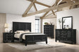 g201321kw-s5-sandy-beach-black-california-king-five-piece-bedroom-set